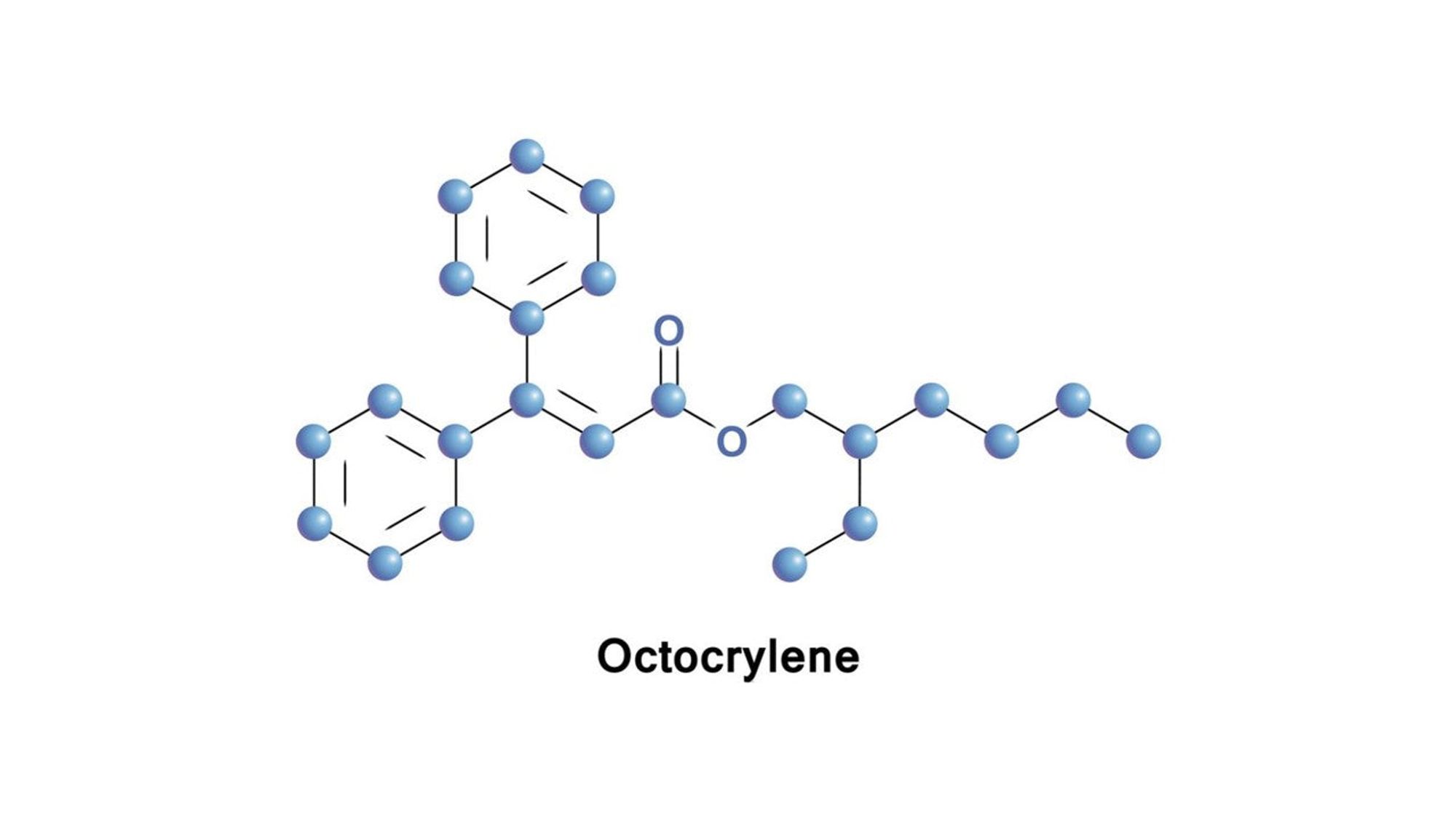 Công thức cấu tạo của phân tử Octocrylene