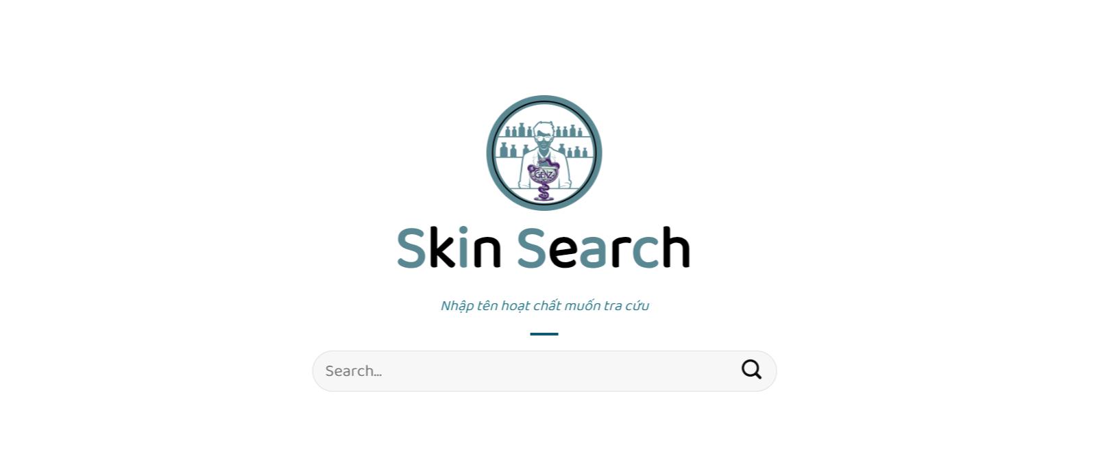 Tra cứu thông tin dược mỹ phẩm bằng Skin Search