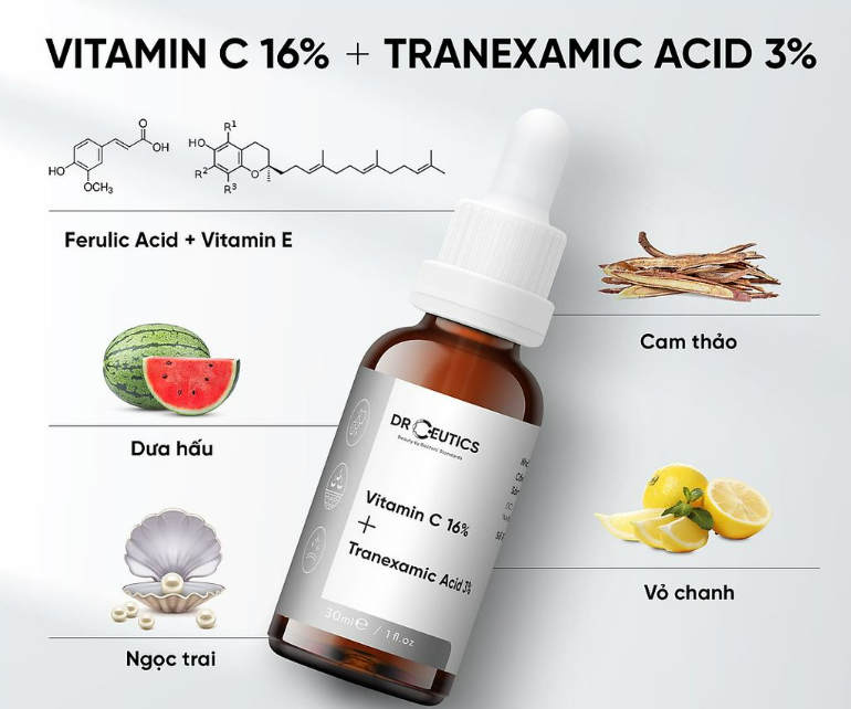 Serum giảm sạm nám làm sáng da của Dr.Ceutics