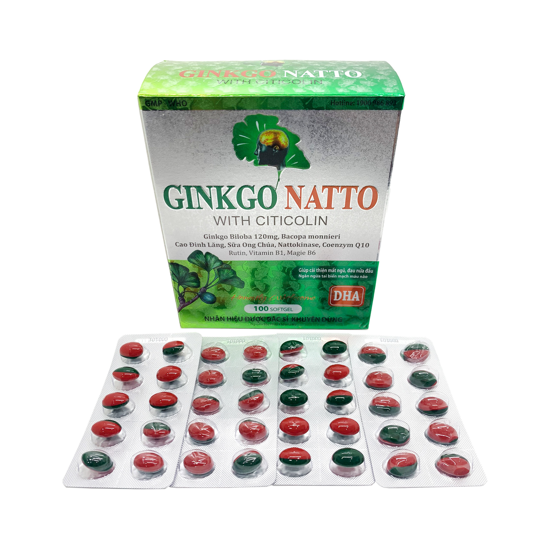 Một số loại Ginkgo Natto with Citicolin có mặt trên thị trường